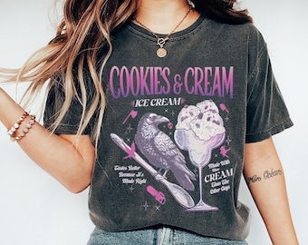 Comfort Colors Butcher Blackbird Dark Romance T-Shirt, Brynne Inspired Book Shirt, Cookie & Cream Ice Cream Tee, Gift For Book Lover