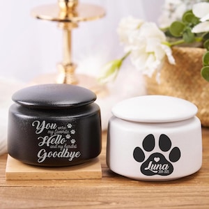 Personalized Pet Memorial Urn, Urn For Pet, Pet Memorial Gift, Pet Fur Memorial Keepsake, Pet Loss Sympathy Gift, Gift For Pet Lover