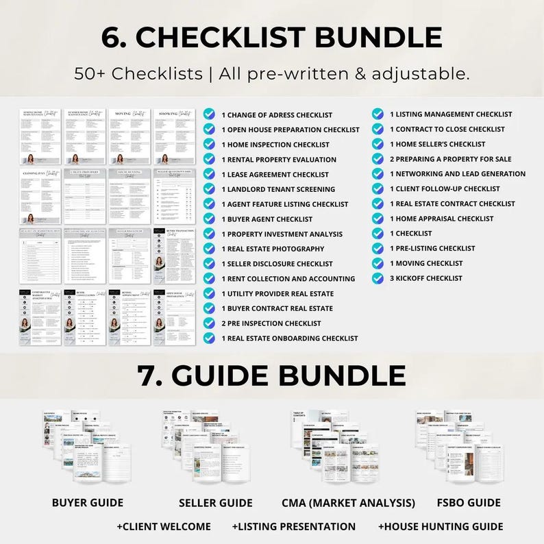 2025 Real Estate Complete Template Bundle: All-in-one Canva Templates ...