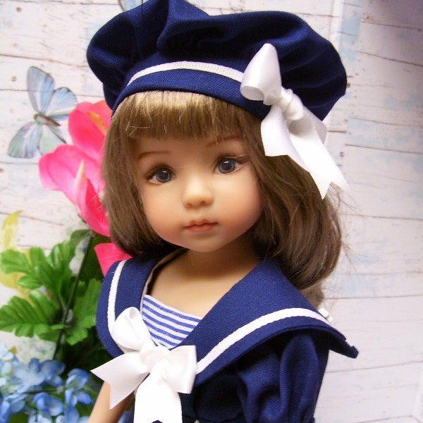 PDF Pattern Effner 13" Little Darling, Old Fashioned Sailor Dress