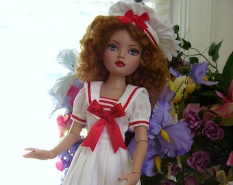 Nouveau 16" Tonner Ellowyne PDF Patron de robe et chapeau de marin