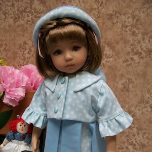 PDF Pattern Effner 13" Little Darling, "Sundays Child"  Pleated Dress, Jacket and Hat