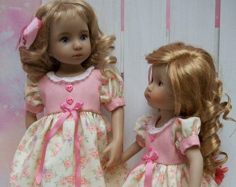PDF Pattern Sisters #3 Effner Little Darling and 10.5" Boneka Kleider, Strampler 2 Grössen
