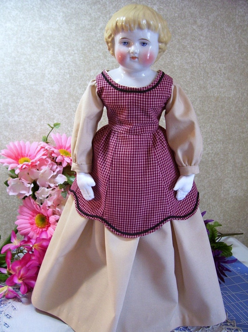 PDF Pattern 18 China Doll Body and Dress Instant Delivery image 1