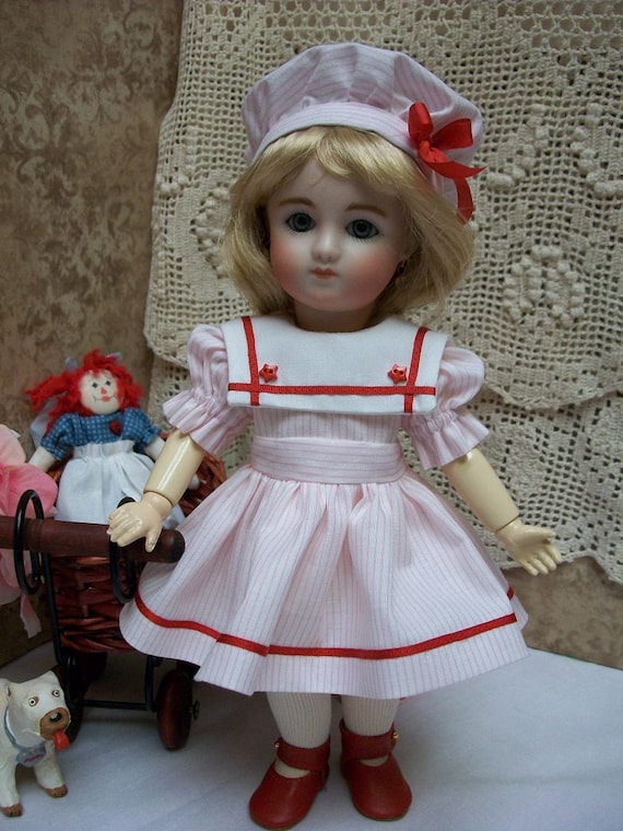 9/" Loulotte Wardrobe PATTERN #2 Dresses Pinafore Undies Bleuette Friend