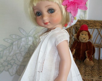 10" Tonner Ann Estelle, Patsy, Linen "Madeira" Hanky Dress, Hat and Half Slip