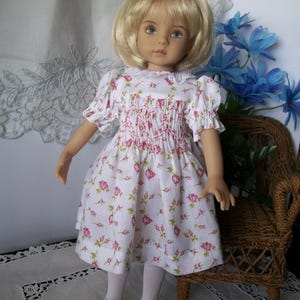 13&quot; Effner Little Darling  &quot;Rosebud&quot; Hand Smocked Dress