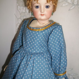 18&quot; China or Fashion Doll Dress, Slip,  Authentic Print and Style
