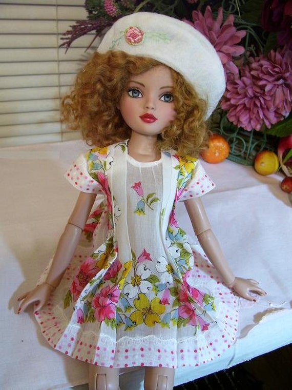 Hanky Dress Hat PATTERN for Bleuette size Dolls 10/" to 11/"