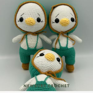 Crochet Duck Amigurumi: Handmade Plush Animal Toy