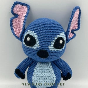 Crochet Stitch, stitch amigurumi, Stitch gift, Stitch Keychain Handmade, Stitch