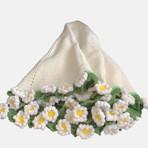 Muster mit Video-Tutorial, häkeln Daisy Blumenstrauß Decke Muster, anfängerfreundlich, englische Muster