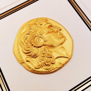 Alexander the Great (Alexander III) Ancient Greek Coin Handmade Framed Coin Stater King of Macedon Decor Greek History Art Macedonian King
