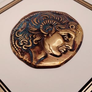 Alexander the Great | Ancient Greek Art | Handmade | Classical Decor | Greek History Gift | Greek Myth | Wall Art | Office Decor