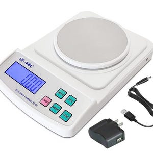 Lab Scale & GSM Scale | Compact Electronic Weighing Scale with Calibration Weights