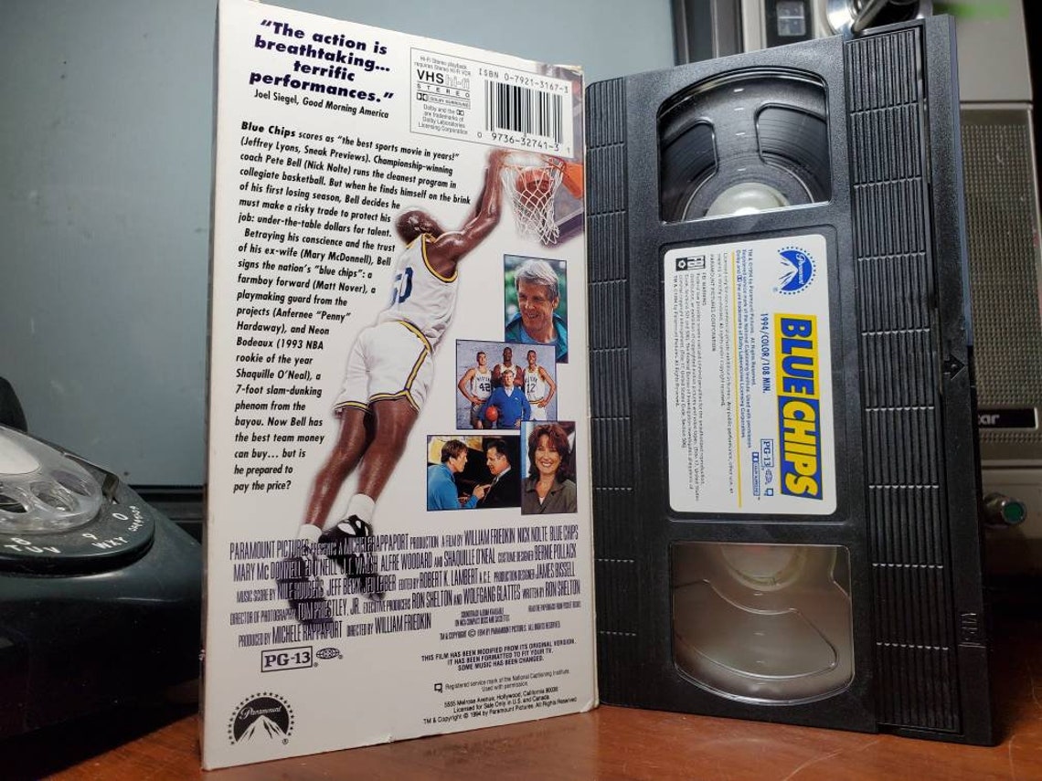 Blue Chips VHS Video Cassette Tape Movie Vintage Retro VHS Etsy