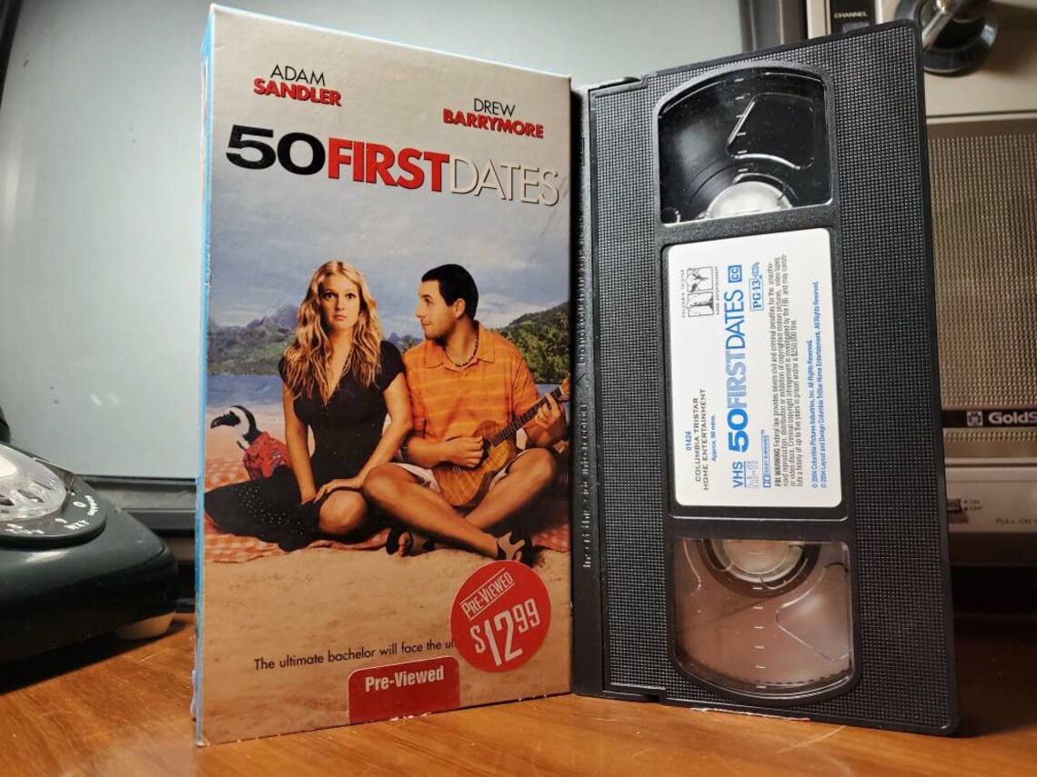 50 First Dates VHS Video Cassette Tape Movie Vintage Retro Etsy