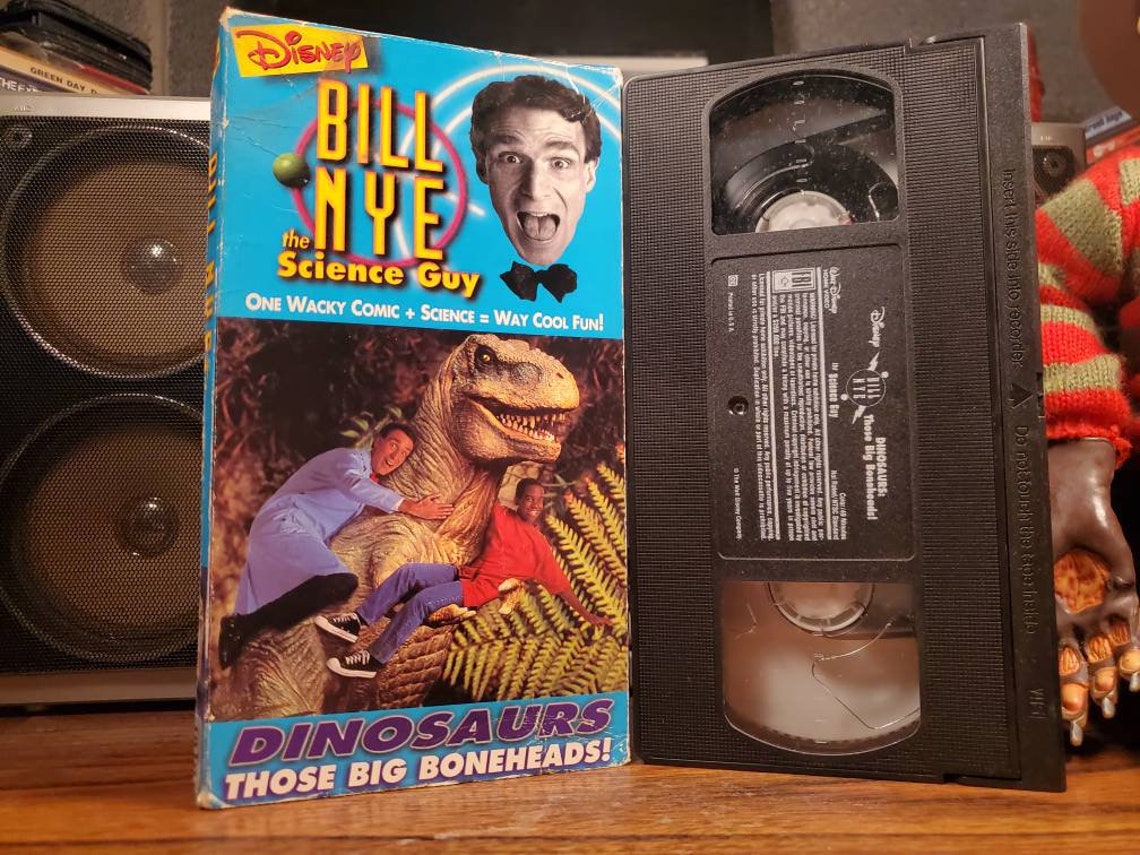 Bill Nye the Science Guy Dinosaurs VHS Video Cassette Tape Etsy