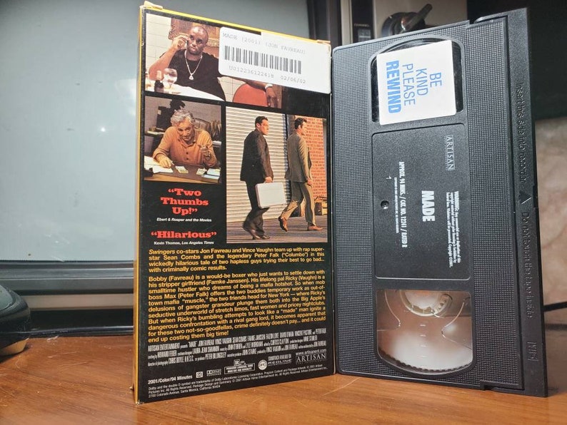 Made VHS Video Cassette Tape Movie Vintage Retro VHS Movie Etsy