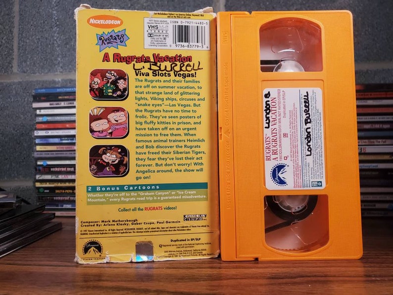 A Rugrats Vacation VHS Video Cassette Tape Movie Vintage | Etsy
