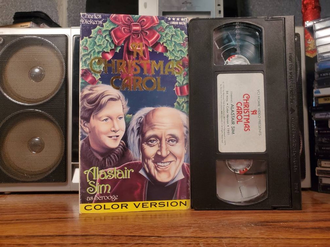 A Christmas Carol VHS Video Cassette Tape Movie Vintage  Etsy