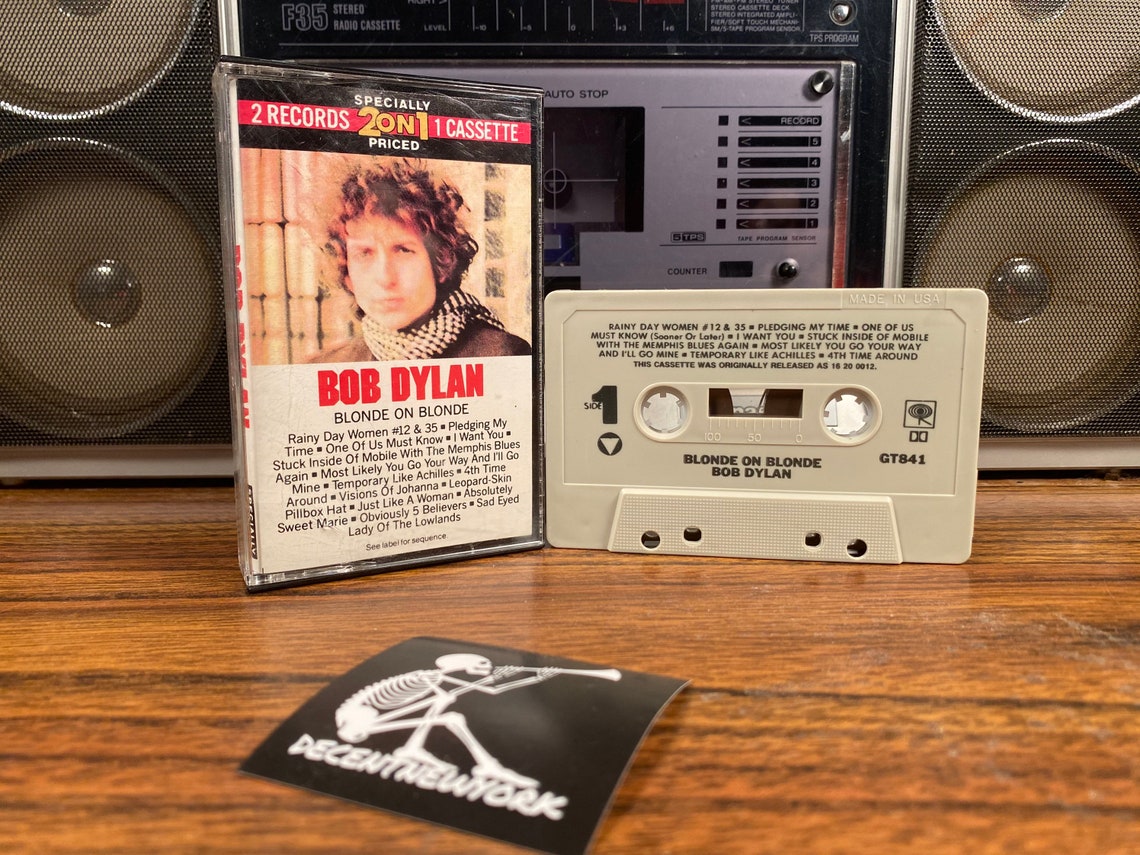 Bob Dylan Blonde on Blonde Vintage Retro Cassette Tape | Etsy