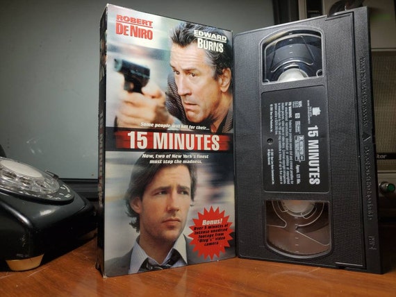 15 Minutes VHS Video Cassette Tape Movie Vintage Retro VHS | Etsy