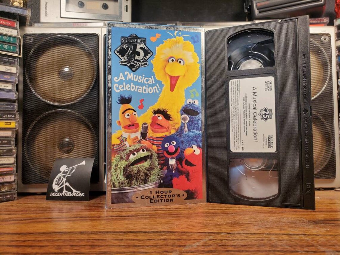 Sesame Street 25th Birthday A Musical Celebration VHS Video Etsy