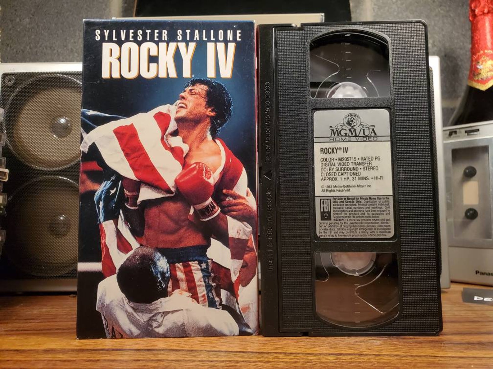 Rocky IV VHS Video Cassette Tape Sylvester Stalone Movie Etsy