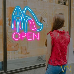 Shoes Store Neon Sign, Shoes Shop Neon Light, Shoes Led Sign, Led Light, Fashion Store Room Wall Decor, Boutique Neon Light