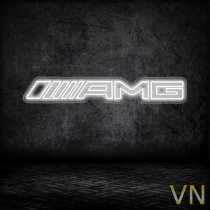 Insegna al neon per auto Amg / Insegna al neon / Insegna al neon con logo / Insegna al neon per camera da letto / Insegna al neon per auto / Insegna al neon per bar / Insegna al neon per auto Amg