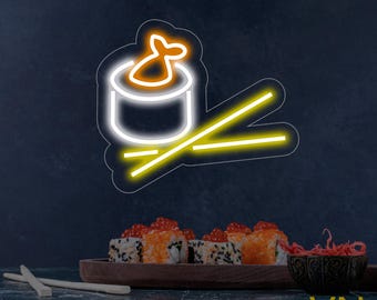 Glowneon Peace Love And Sushi Neon Sign, Sushi Japan Restaurant Sign - View #11