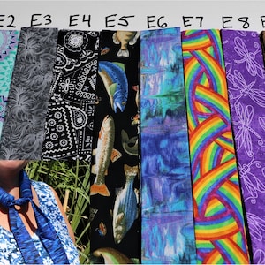 Cooling Neck Wraps V, Improved Design, Cooling Neck Tie, Cooling Head Wrap, Neck Cooler, Reusable, Cooling Bandana,  Kerchief, Rainbow, Fish