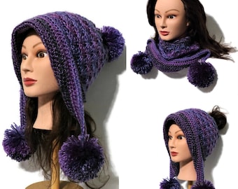 Frozen Snow Hat Warmer 4 Convertible y Original Patrón de Ganchillo PDF Adulto y niño