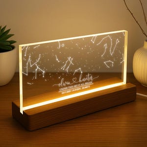 Sternbild Karte als Valentinsgeschenk - Geschenk zum Valentinstag - Geschenk zum 15