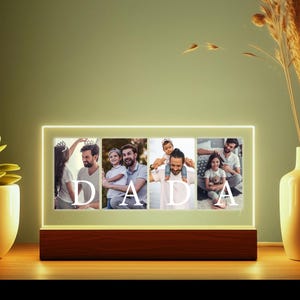 Custom DADA Photo Lamp – Fathers Day Gift for Dad from Son Daughter - First Fathers Day Gift - Best Gift for Husband - Papa Gift - Dada Gift