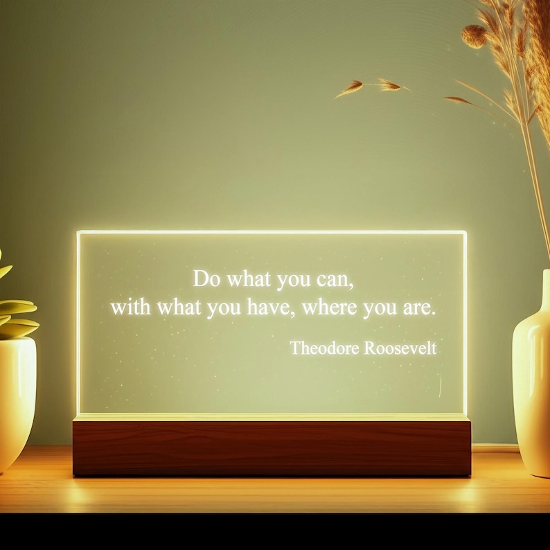 Personalized Quote Sign - Motivational Quotes - Mindfulness Gift ...