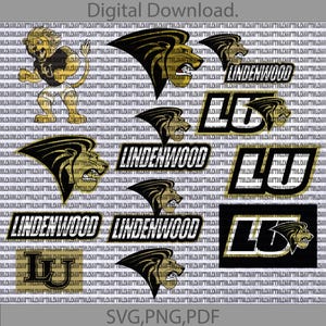Lindenwood College SVG, Athletics, Lions SVG, University, Football, Basketball, Cricut, Digital File.