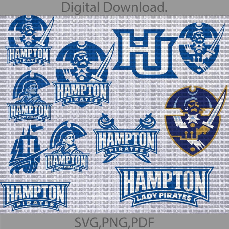 Hampton University Logo Png - Etsy