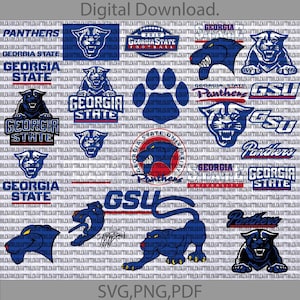 Georgia State University SVG, Universidad, Panthers SVG, Atletismo, Fútbol, Baloncesto, GSU, Archivo digital.