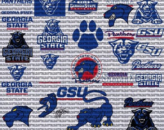Georgia State University SVG, College, Panthers SVG, Athletics, Football, Basketball, GSU, Digital File.