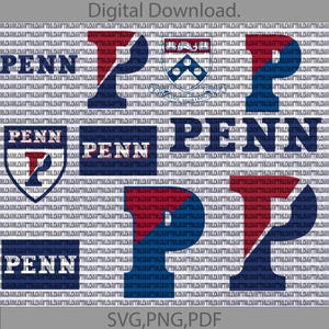 Penn University SVG, College, Quakers SVG, Athletics, Football, Basketball, Cricut, Instant Download.
