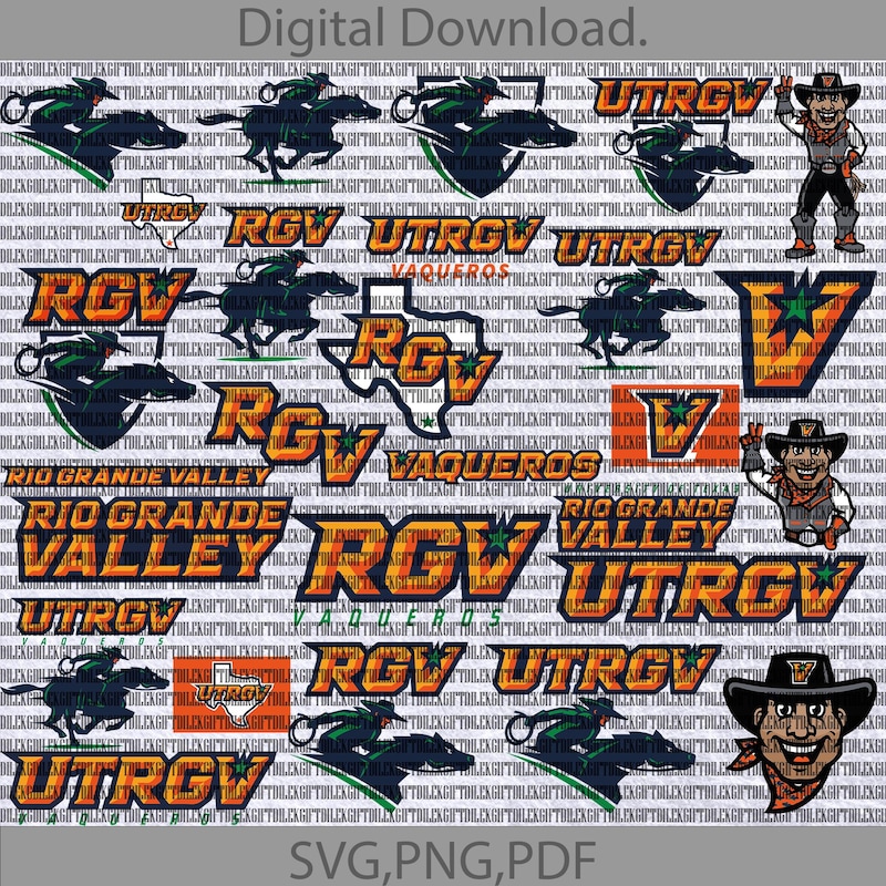 Texas Rgv State Design Utrgv - Etsy