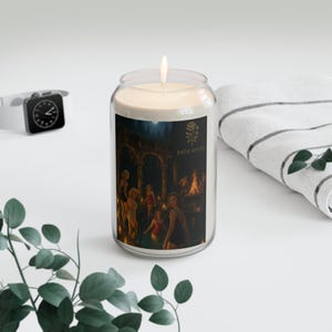 Bougie parfumée « Épices de bain » (soja cultivé aux États-Unis) : aromathérapie maison confortable image 2