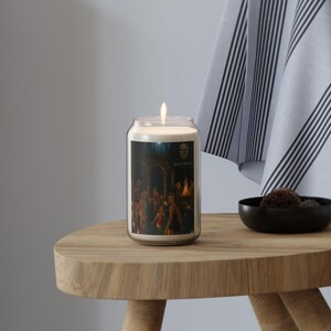 Bougie parfumée « Épices de bain » (soja cultivé aux États-Unis) : aromathérapie maison confortable image 5