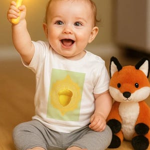 T-shirt bébé en coton biologique Golden Acorn