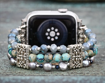 Nomadic Apple Watch Band Beaded | Apple Band for Women, Stretch Apple Band, Women's Day Gift | Compatible with all Apple Watch Series