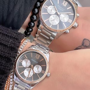 Elegant Ferrucci Couple Watch Set - Stylish His & Hers Multifunction Watches - Perfect for Valentine’s Day or Anniversary