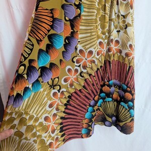 Vintage Anthropologie Edme & Esyllte Abstract Floral Silk Midi Dress | Whimsigoth Fairycore Maximalist Boho | Size 2 image 3