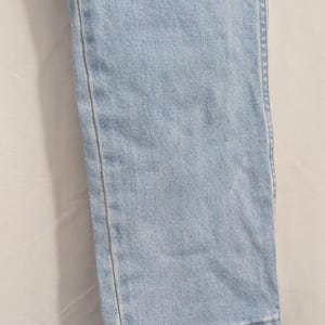 Vintage Wrangler Light Wash High Waist Straight Leg Denim Jeans | Western Indie Cowgirl 90s | Juniors 9/32 image 4